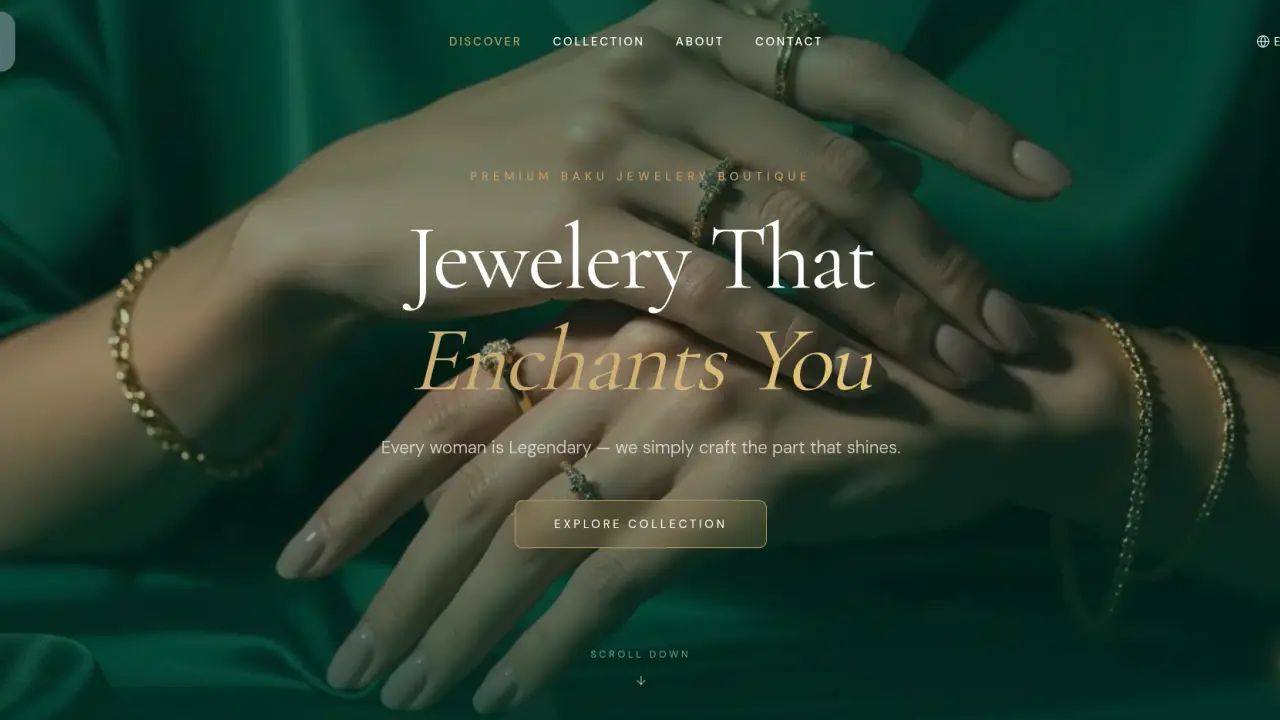 NZJewellery.az Boutique E-Commerce Website
