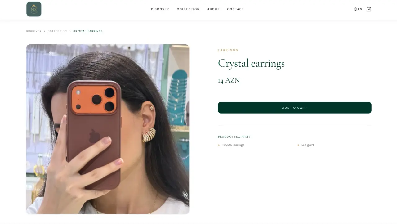 NZJewellery.az Boutique E-Commerce Website gallery 2