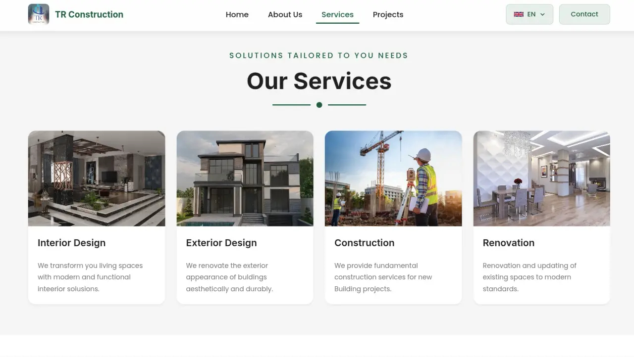 TRMMC.az Construction Corporate Website gallery 1
