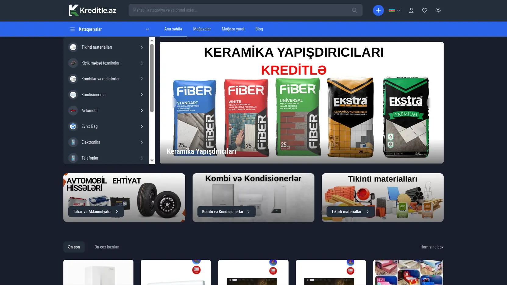 Kreditle.az Marketplace Platform